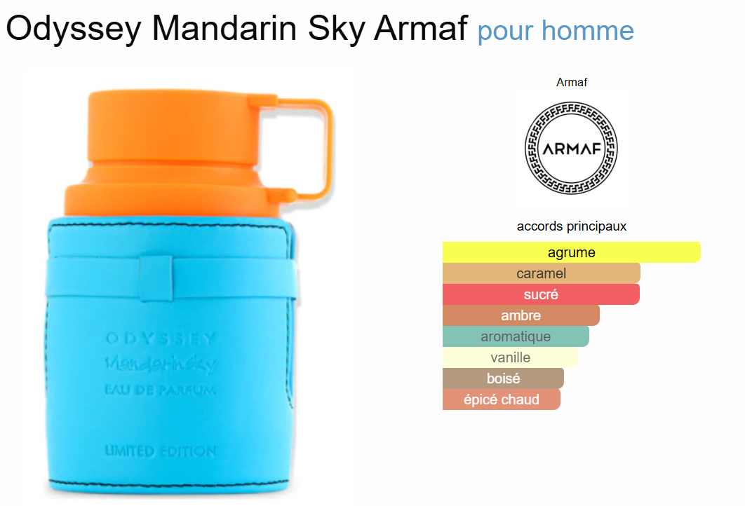 Odyssey Mandarin Sky By Armaf EDP 100ml