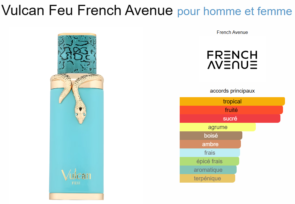 Vulcan Feu By French Avenue 100ml