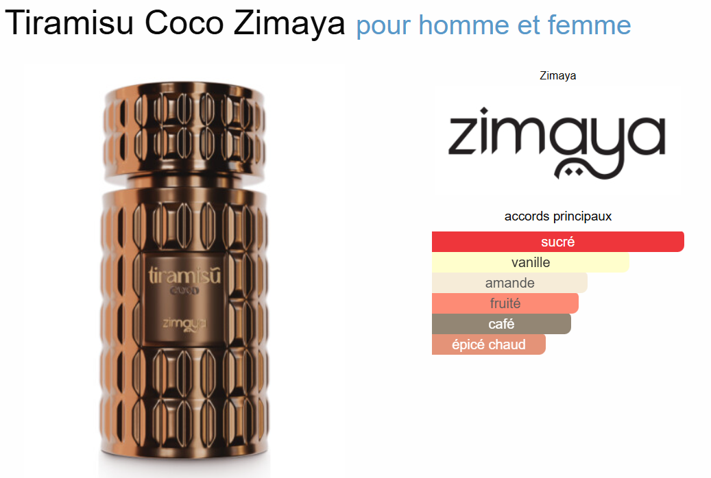Tiramisu Coco By Zimaya EDP 100ml
