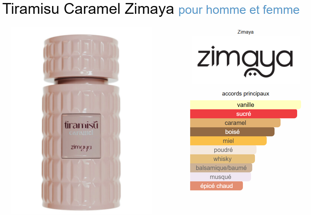Tiramisu Caramel By Zimaya EDP 100ml