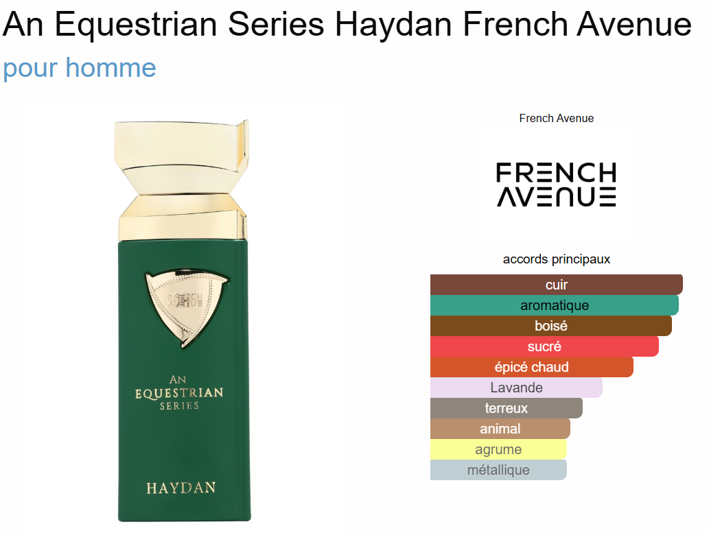 Haydan By Fragrance world EDP 100ml