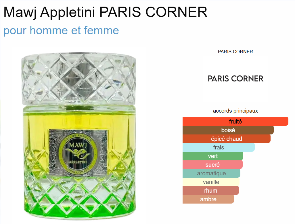 Mawj Appletini By Paris Corner EDP 100ml