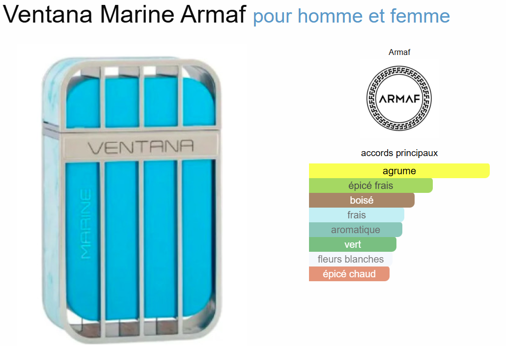 Ventana Marine By Armaf EDP 100ml