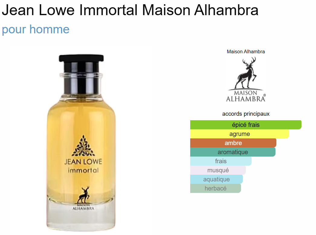 Jean Lowe Immortal EDP 100ml